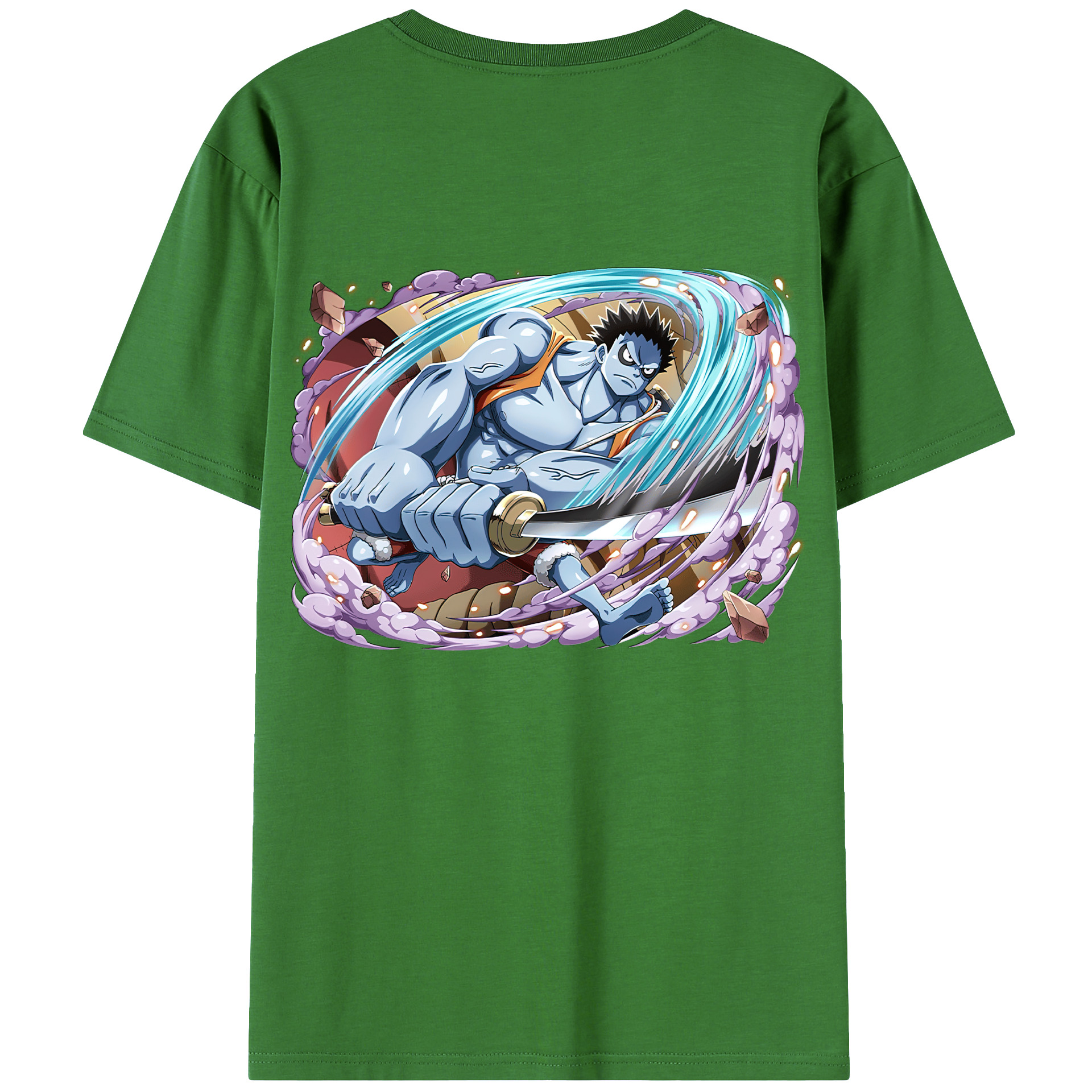 ワンピース モンキー・D・ルフィ ONE PIECE Monkey D. Luffy レディース半袖Tシャツ(バックプリント)
